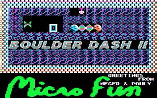 Boulder Dash II Title Screen